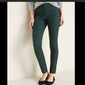 NEW Old Navy High Rise Pixie Pants- Forrest Green